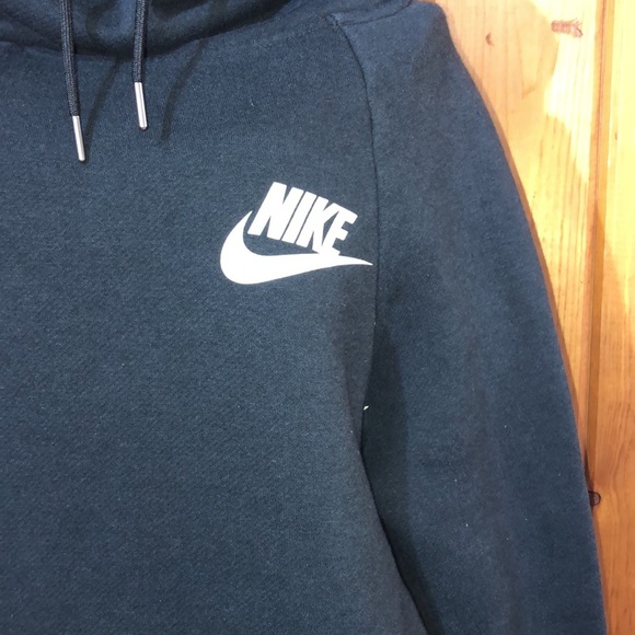 Nike cowl neck black sweatshirt Nike hoodie size XS workout causal hoodie sports - Picture 6 of 9